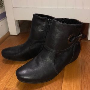 Black Faux Suede Booties